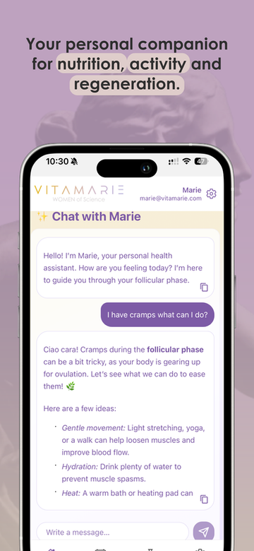 VITAMARIE App Screen 4