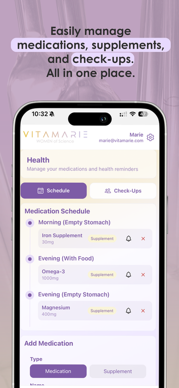 VITAMARIE App Screen 5